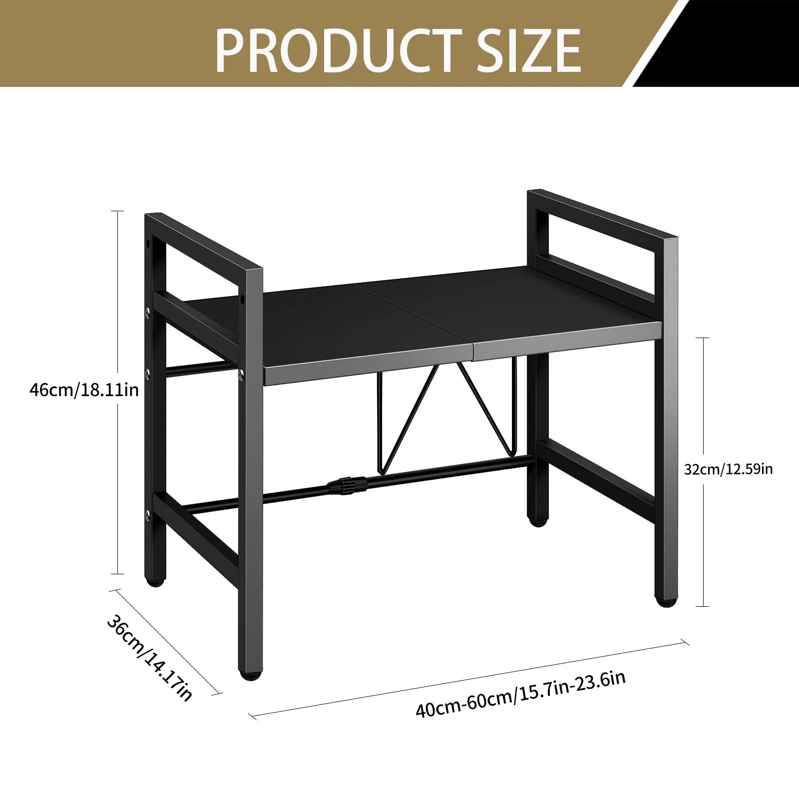 Étagère de Rangement Extensible pour Cuisine