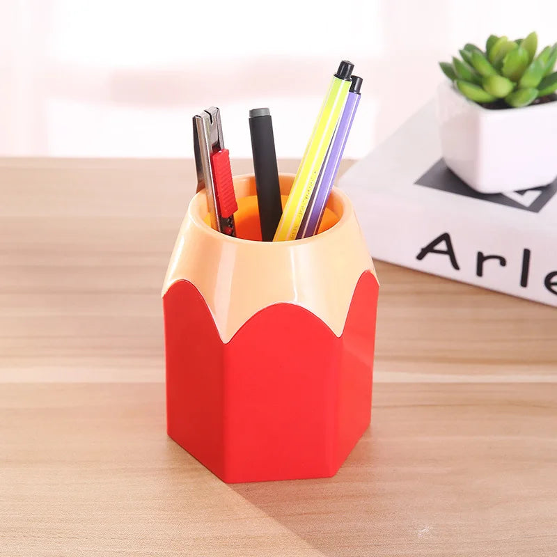 Pot à Crayons en Bois