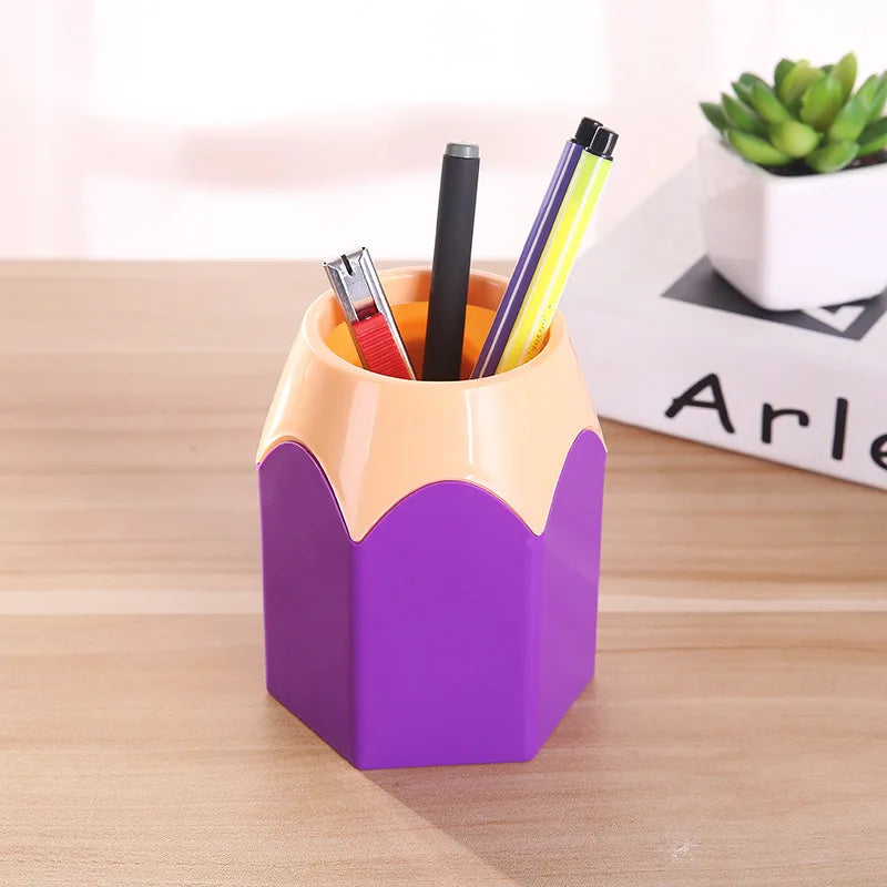 Pot à Crayons en Bois