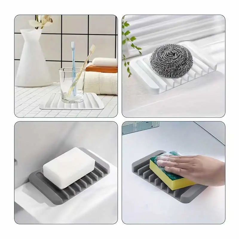 Porte-Savon Drainant en Silicone