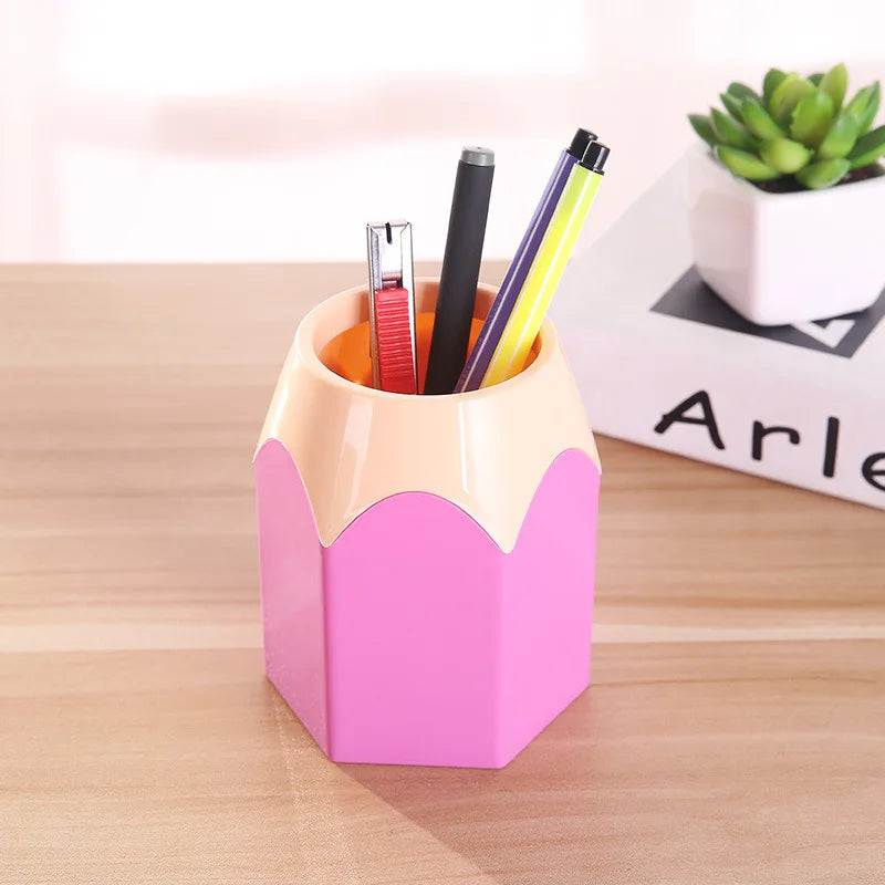 Pot à Crayons en Bois