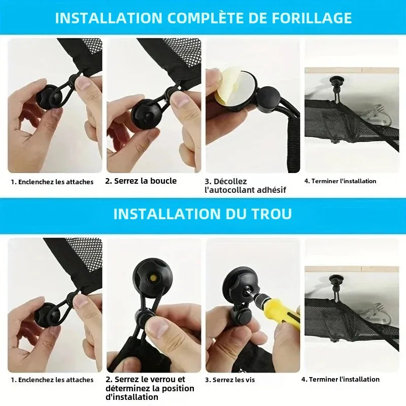Filet de Gestion des Câbles sous Bureau