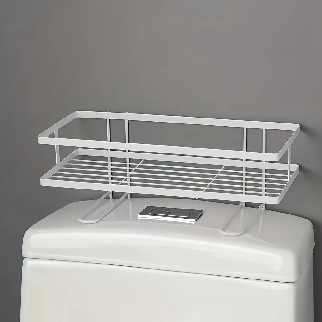 Étagère de Rangement WC Sans Perçage